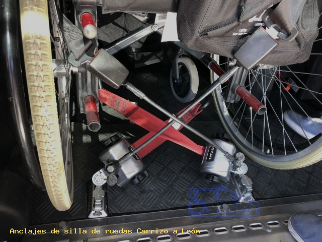 Anclajes de silla de ruedas Carrizo a León